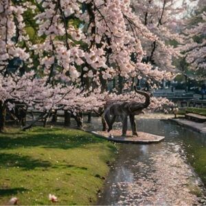 8.5x8.5in Sakura elephant print out